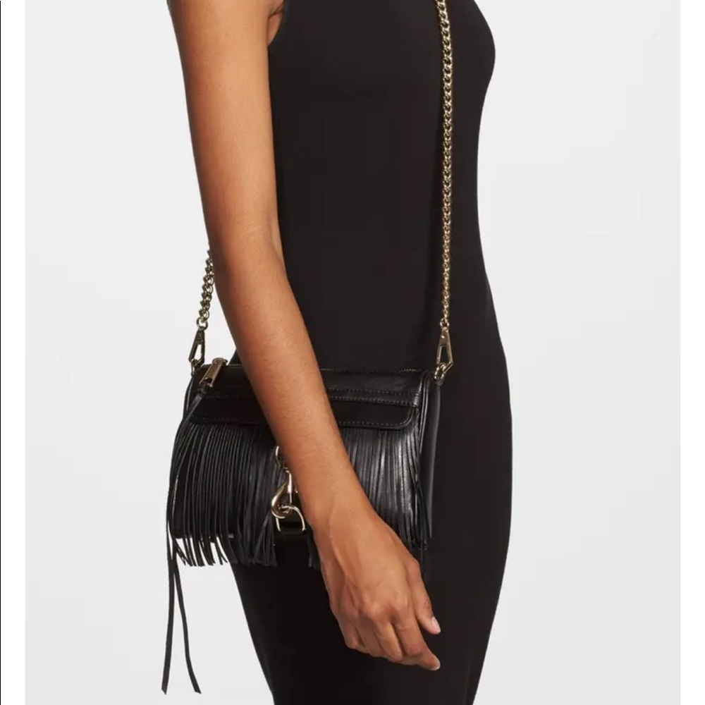 Rebecca Minkoff Fringe Mini MAC Convertible Crossbody Bag